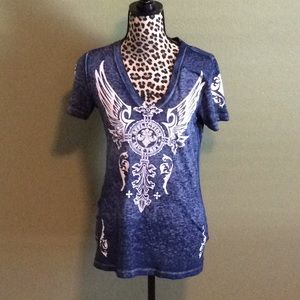Affliction v-neck top